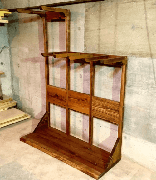 ロングも置けるボードラック