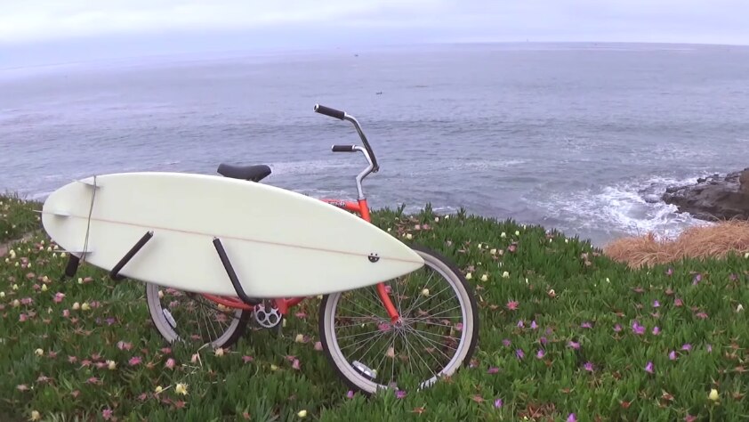 自転車 サーフィン